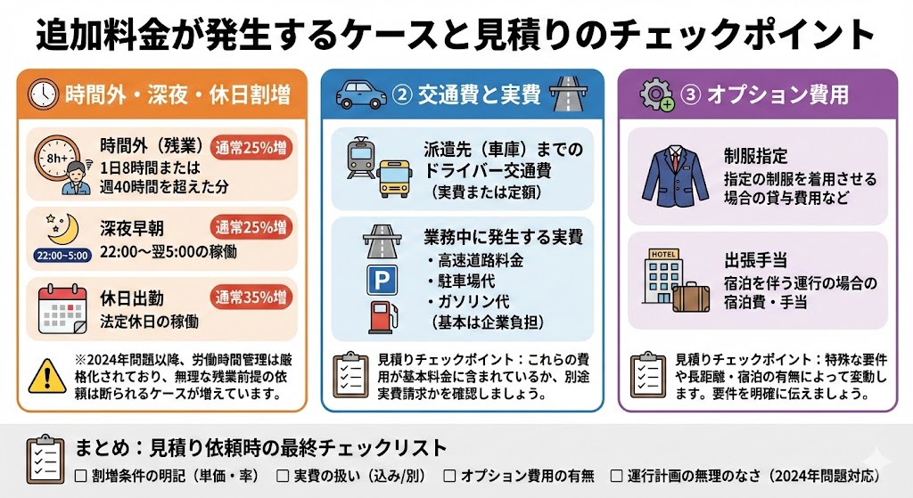 追加料金が発生するケースと見積りのチェックポイント